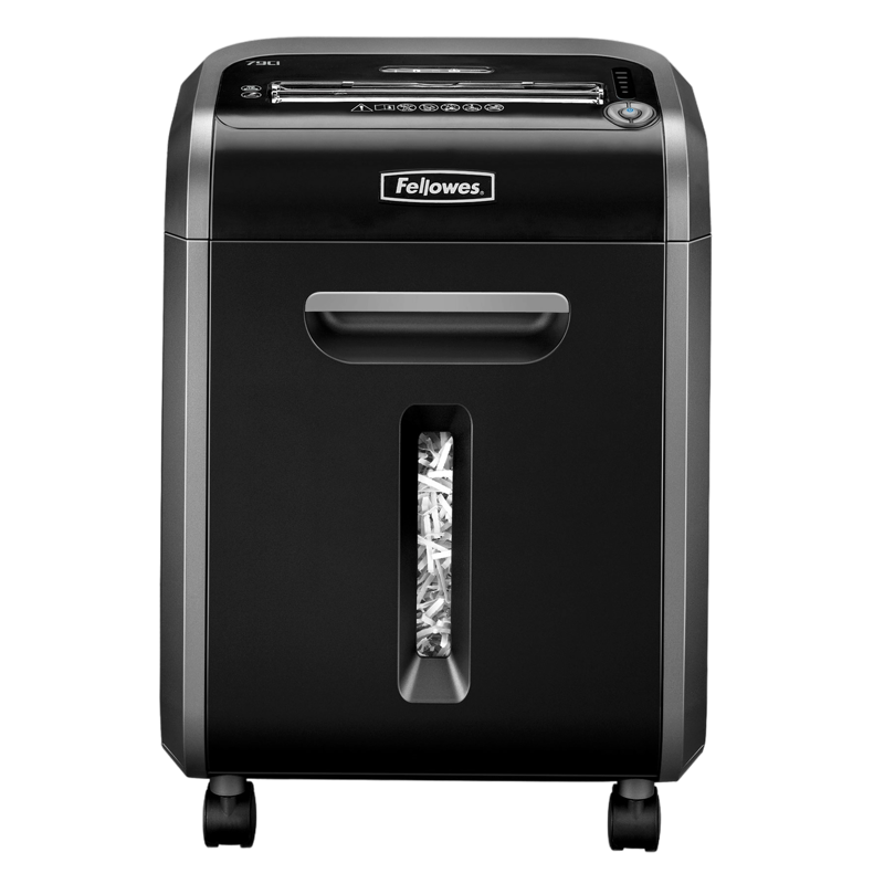 Шредер Fellowes PowerShred 79Ci (секр.P-4) фрагменты 16лист. 23лтр. скрепки скобы пл.карты CD
