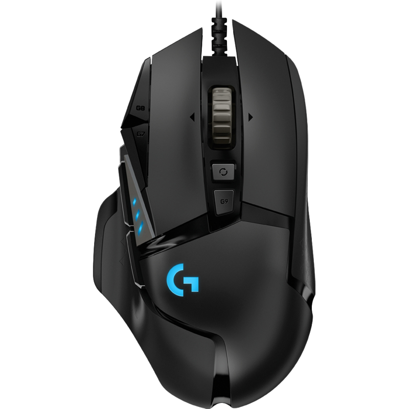 Мышь Logitech G502 Hero черный оптическая 25600dpi USB для ноутбука 9but (910-005474)
