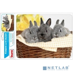 Коврик для мыши Buro BU-M40092 Мини рисунок/кролики 230x180x2мм