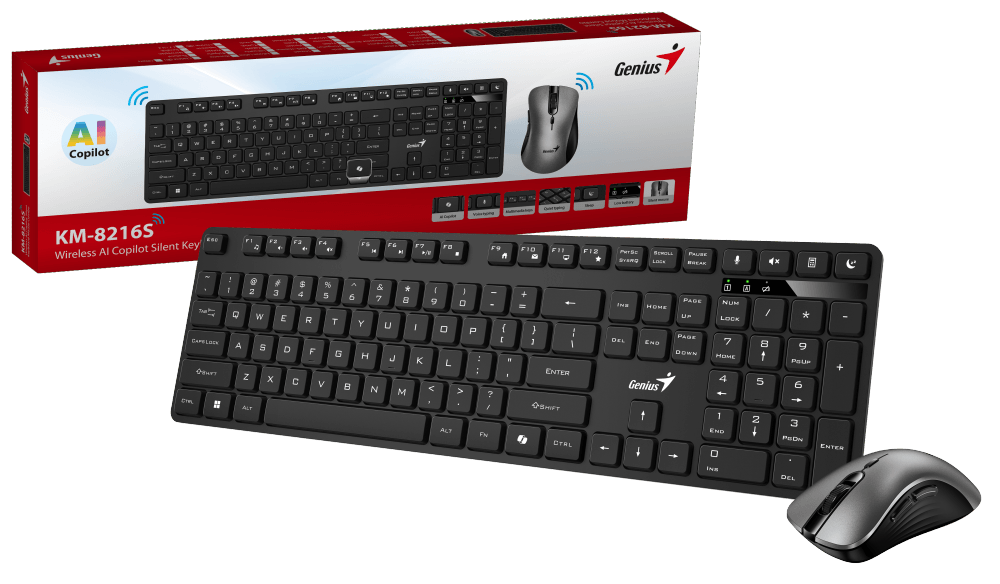 Клавиатура + мышь Genius Smart KM-8216S RU [31340018402]