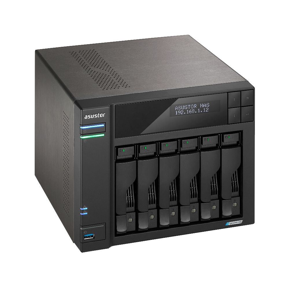 сетевое хранилище ASUSTOR AS6706T 6-Bay NAS/Media player/Intel Celeron N5105 2.0GHz up to 2.9GHz, 8G