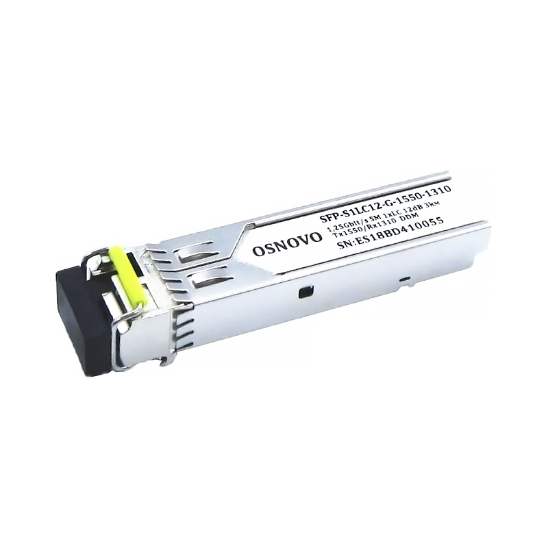Oптический SFP модуль OSNOVO SFP-S1LC12-G-1550-1310 Оптический SFP Модуль. Одно волокно Single Mode.