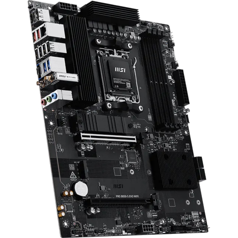 Материнская плата MSI PRO B850-S EVO WIFI Socket AM5 AMD B850 4xDDR5 ATX AC`97 8ch(7.1) 5Gigabit RAI