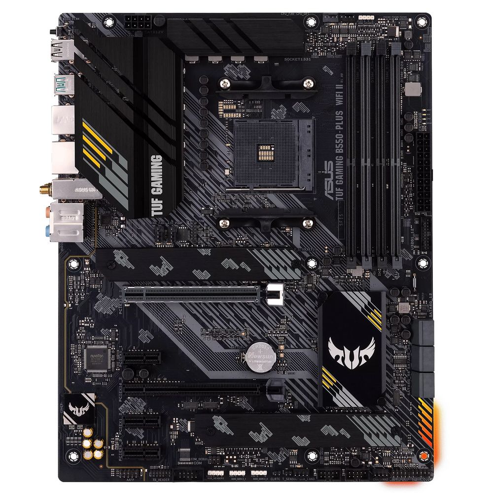 Материнская плата Asus TUF GAMING B550-PLUS WIFI II Soc-AM4 AMD B550 4xDDR4 ATX AC`97 8ch(7.1) 2.5Gg