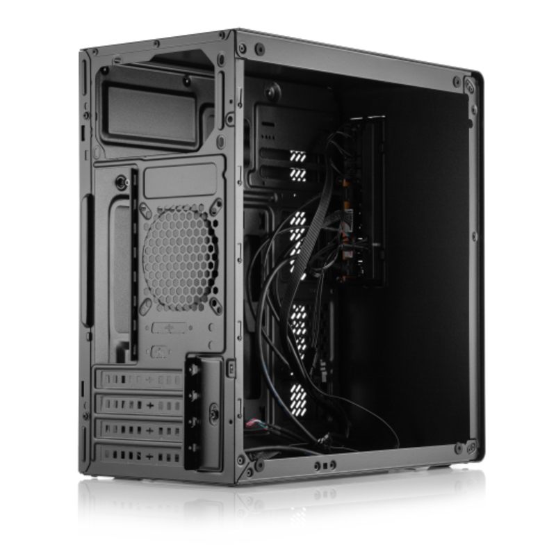 Корпус Foxline FL-728TG, mATX, TG, 1xUSB3.0+1xUSB2.0+1xType-C(USB2.0)+1xARGB strip on front, Black