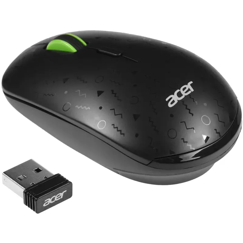 Мышь Acer OMR307 черный оптическая 1600dpi беспров. USB 4but (ZL.MCECC.022)