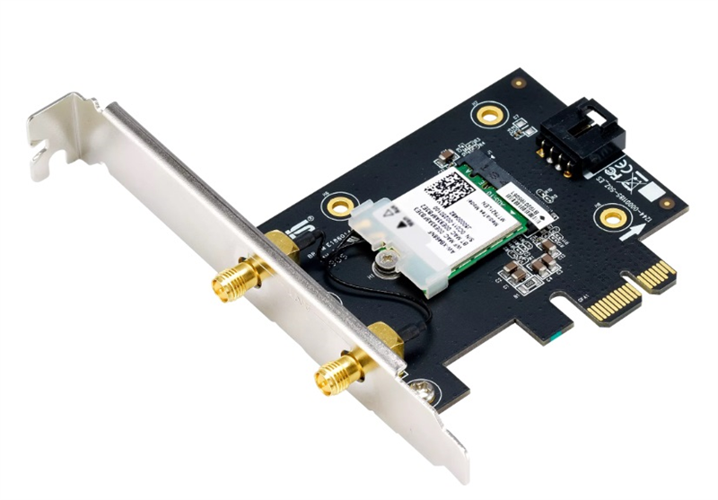 Сетевой адаптер Wi-Fi + Bluetooth Asus PCE-AXE5400 AXE5400 PCI Express x1 (ант.внеш.съем) 2ант.