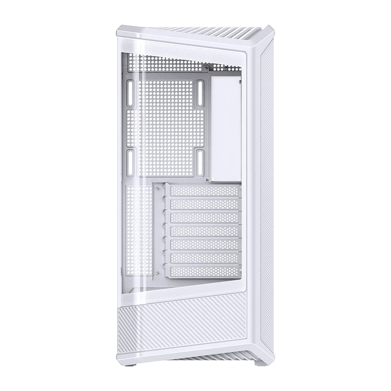 Корпус JONSBO D400, Midi-Tower, TG, no fan, 2xUSB-A 3.0 + 1xUSB-C 3.2, ATX, mATX, mITX White