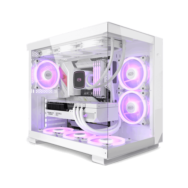 Корпус PCCooler C3T500 ARGB WH, Midi-Tower, TG, 6x120mm ARGB, 1xUSB-C 3.1 + 2xUSB-A 3.0, ATX, mATX, 