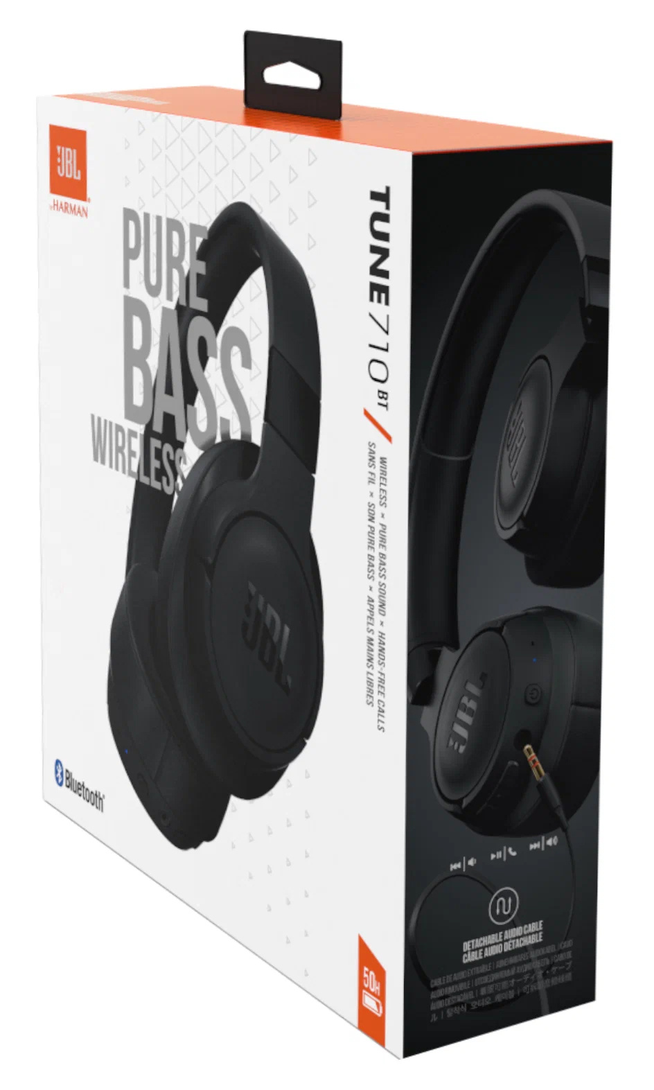 Гарнитура накладные JBL Tune 710BT черный беспроводные bluetooth оголовье (JBLT710BTBLK)
