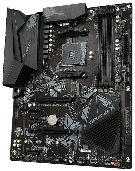Материнская плата Gigabyte B550 GAMING X V2 Soc-AM4 AMD B550 4xDDR4 ATX AC`97 8ch(7.1) GbLAN RAID+DV