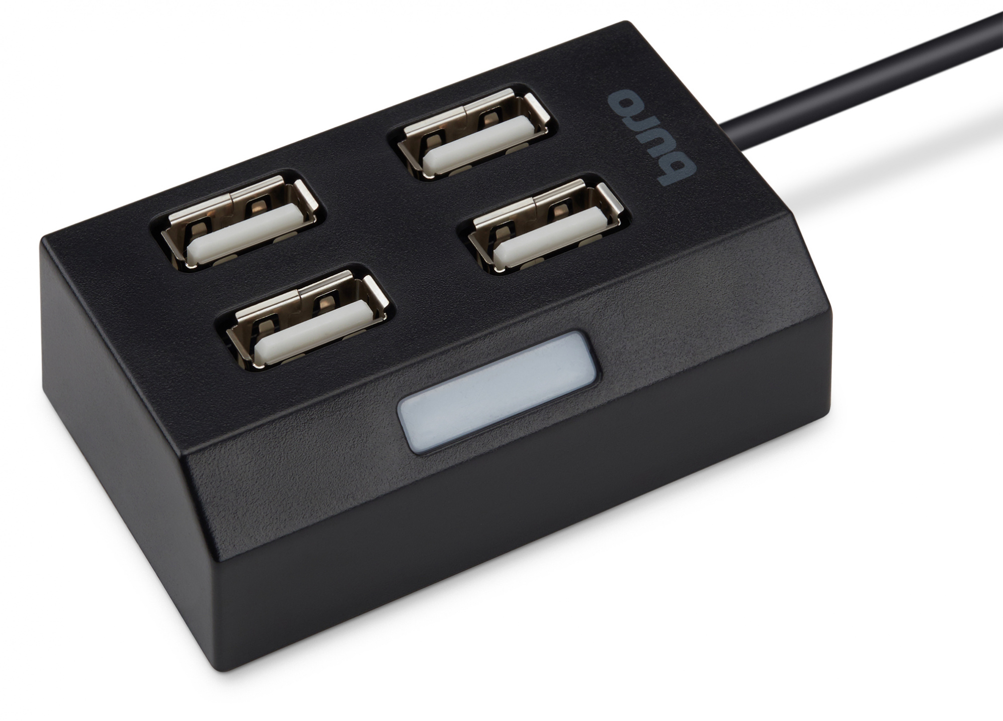 Разветвитель USB 2.0 Buro BU-HUB4-U2.0 4порт. черный