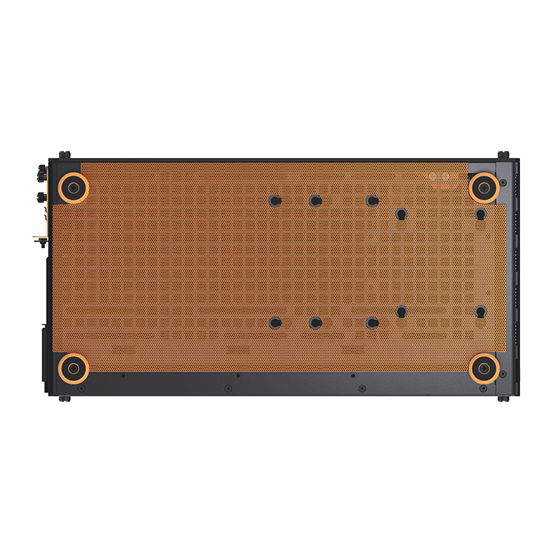 Корпус JONSBO Z20, Mini-Tower, TG, no fan, 1xUSB-A 3.2 + 1xUSB-C 3.2, mATX, mITX Orange/Black