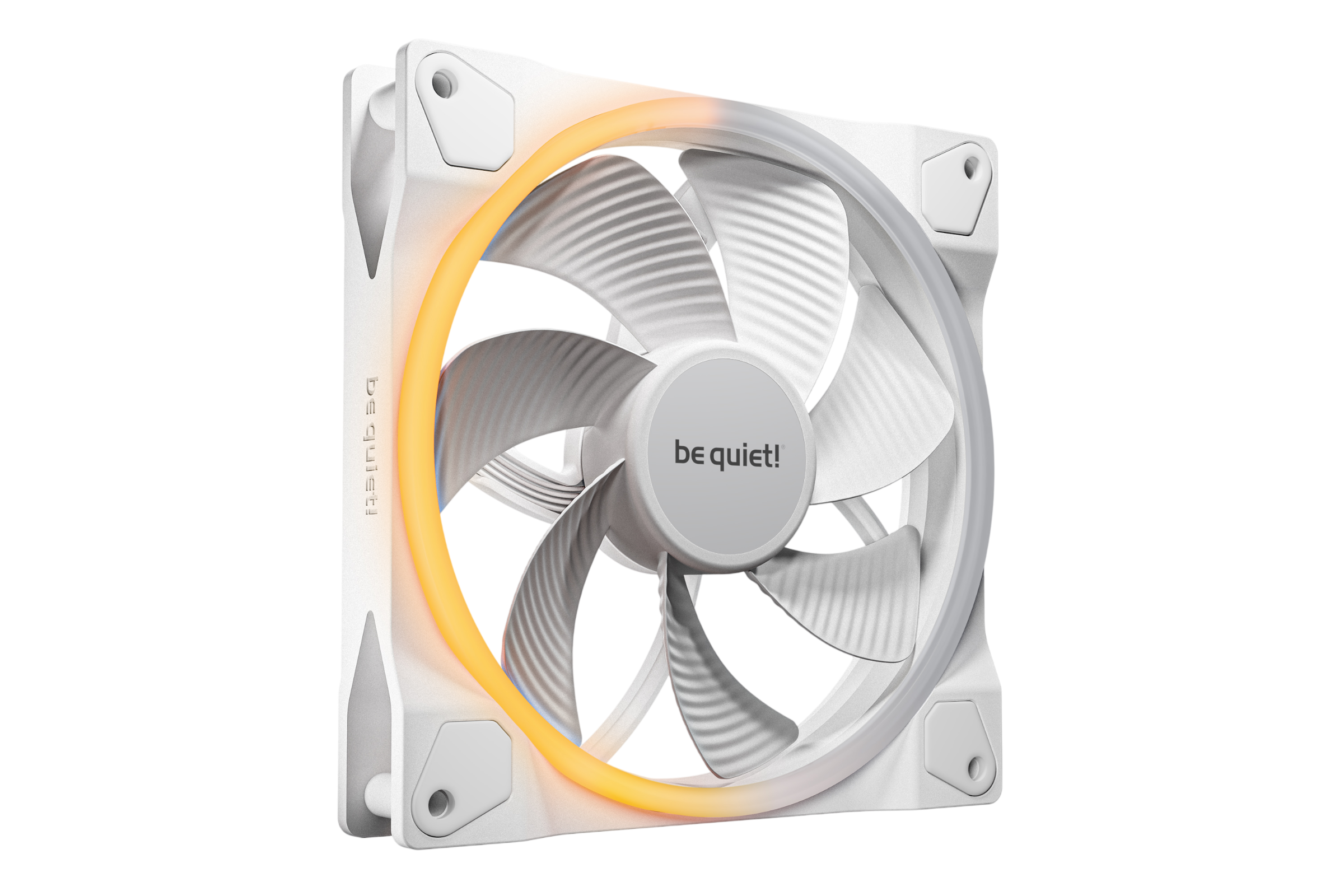 Кулер для корпуса/ Case Cooler be quiet! LIGHT WINGS 140mm PWM Reverse White (140x140x25mm, 4-pin PWM, ARGB, 51.4CFM, 25.5dBA, 1300RPM, White)