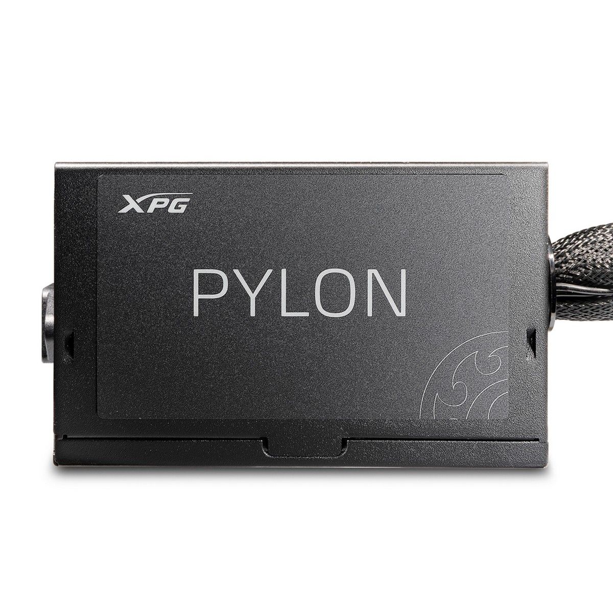 Блок питания XPG Pylon 550 (ATX 2.52, 550W, PWM 120mm FDB fan, Active PFC, DC to DC, 80+ BRONZE, Jap
