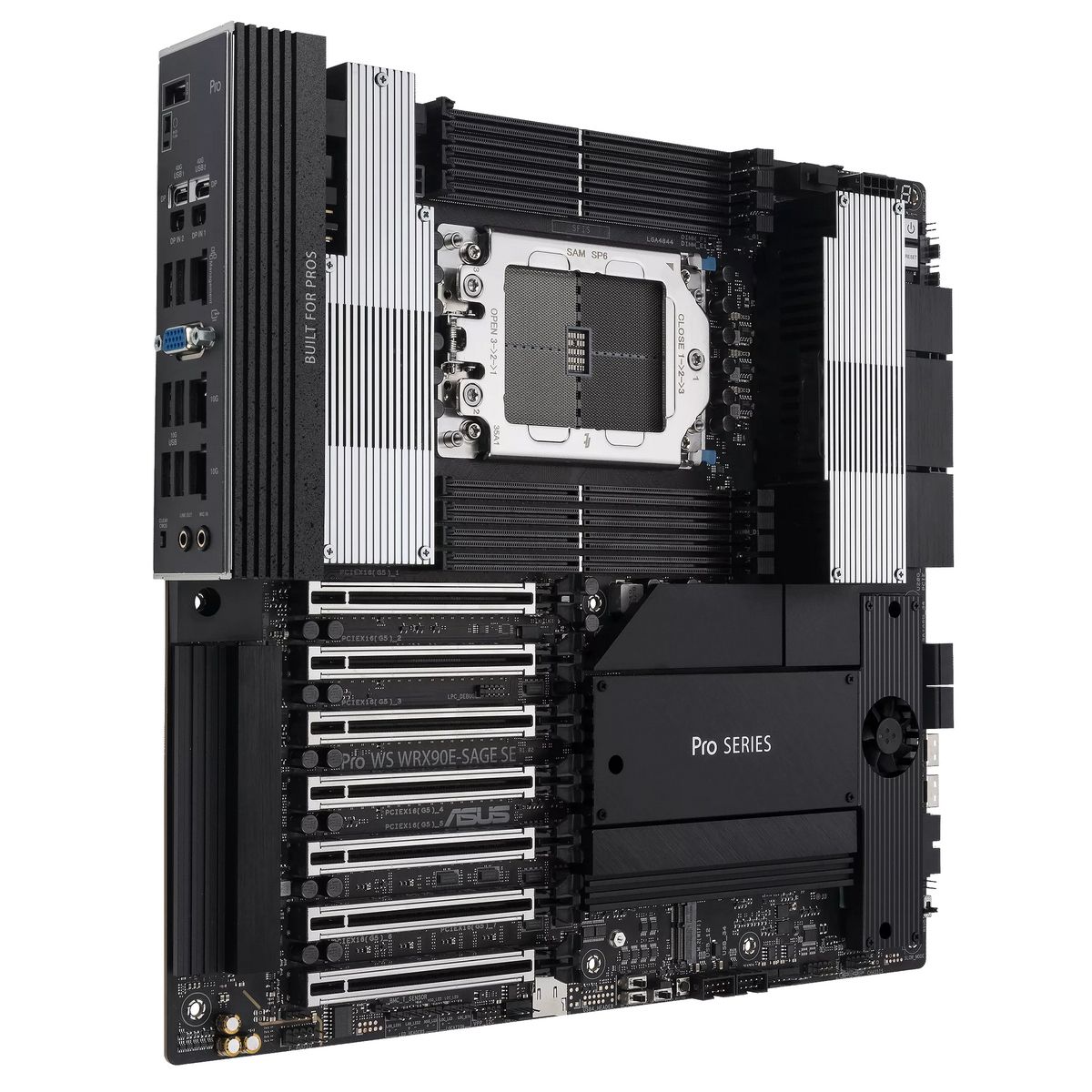 Материнская плата ASUS PRO WS WRX90E-SAGE SE STR5 EEB 8xDDR5 7xPCIEx16 4xM.2 2xUSB-C 2x mini DP VGA 