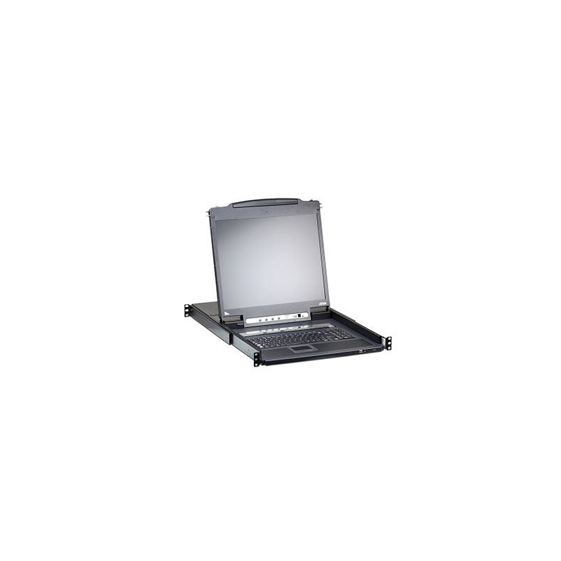 16-портовый IP KVM-переключатель с ЖК-дисплеем Slideaway/ATEN/ SINGLE RAIL 16P PS/2-USB LCDKVMP 17IN