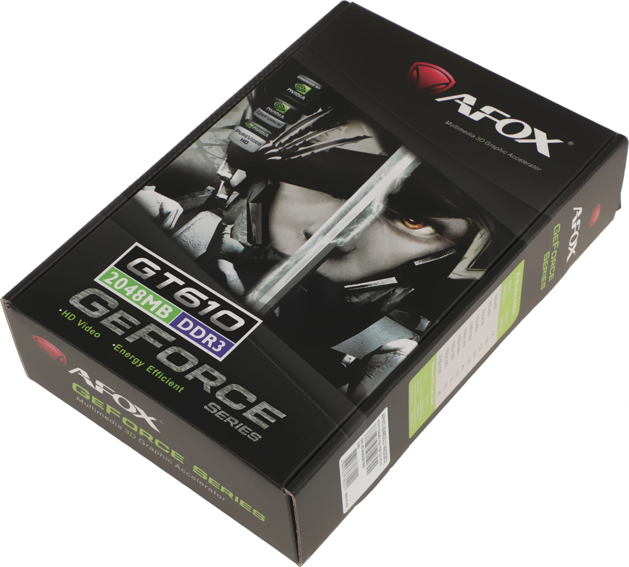 Видеокарта Afox PCI-E 3.0 AF610-2048D3L7-V6 NVIDIA GeForce GT 610 2Gb 64bit GDDR3 810/1333 DVIx1 HDM