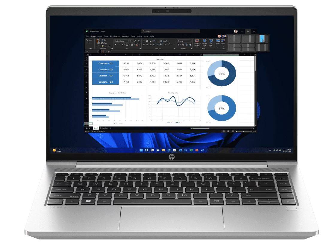 Ноутбук HP ProBook 440 G10 14" FHD IPS, Intel Core i5-1335U, 8Gb, 512Gb SSD, Win11 Pro (RUS), серебр