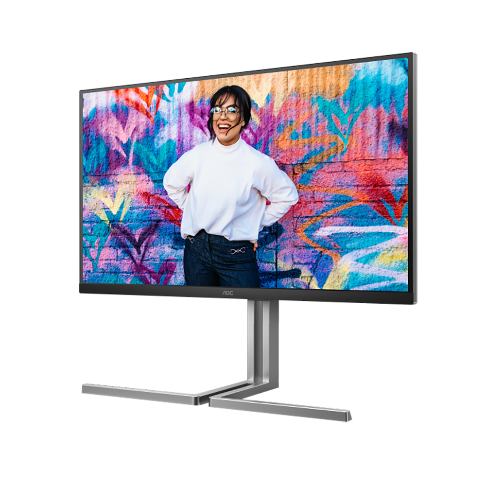 МОНИТОР 32" AOC U32U3CV Black с поворотом экрана (4K, IPS, 3840x2160, 4 ms, 178°/178°, 400 cd/m, 50M