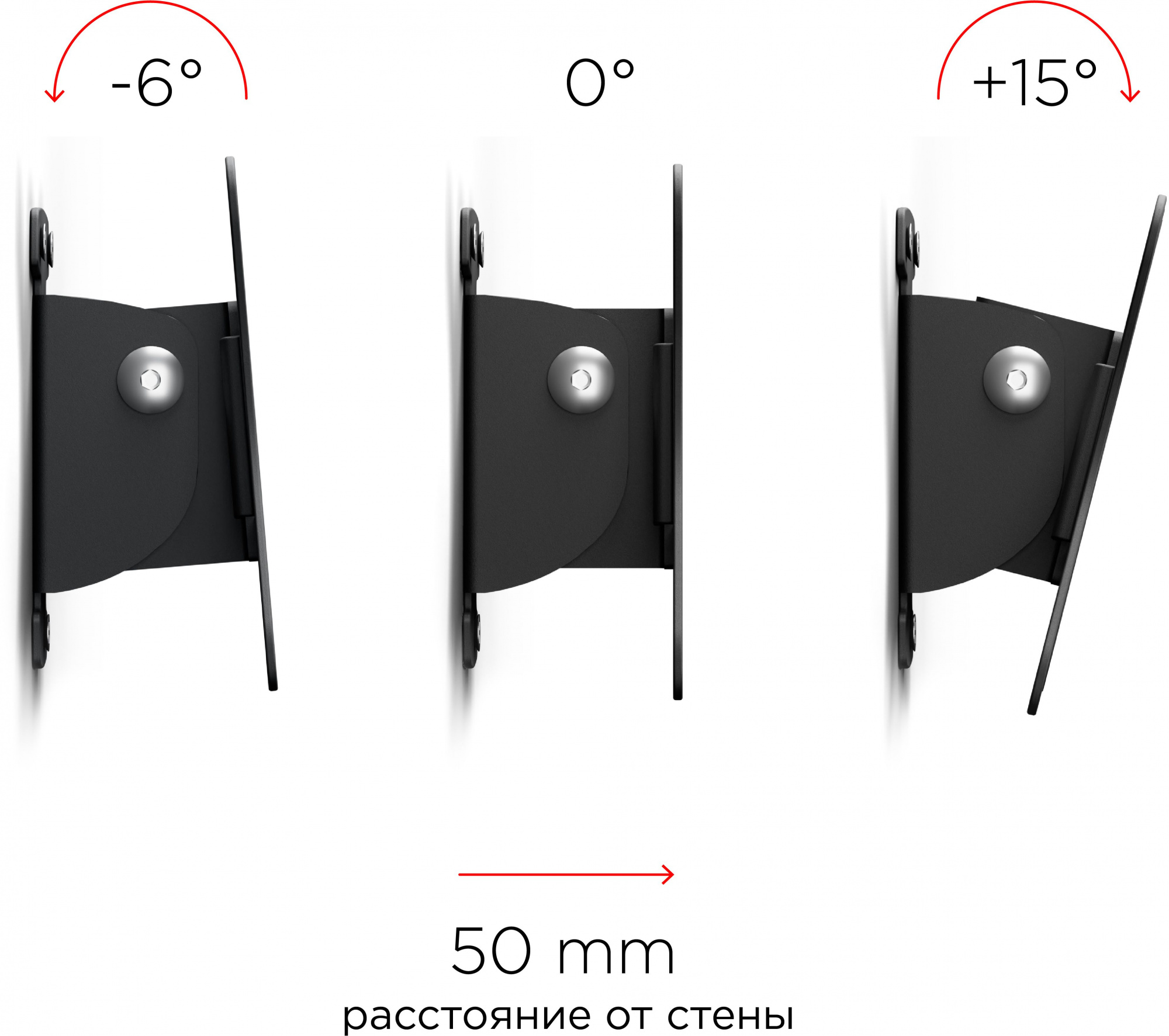 Кронштейн для телевизора Holder LCDS-5002 металлик 10"-26" макс.25кг настенный наклон
