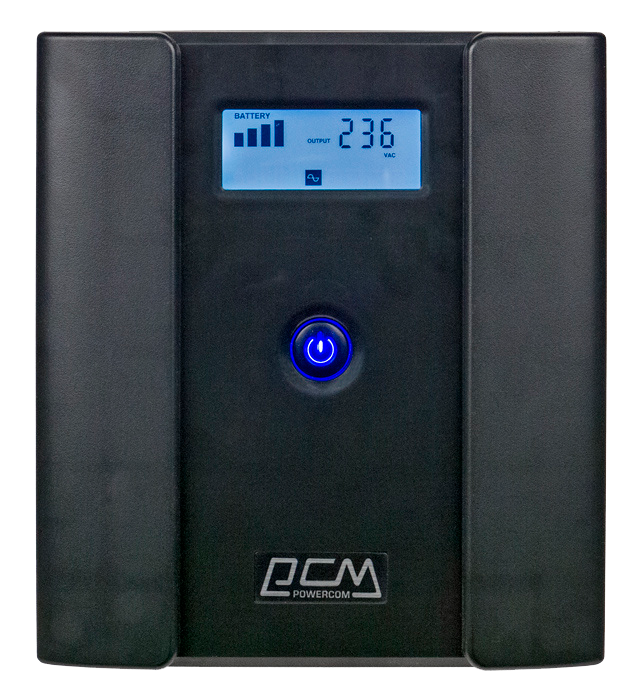 Источник бесперебойного питания Powercom Raptor RPT-2000AP LCD 1200Вт 2000ВА черный