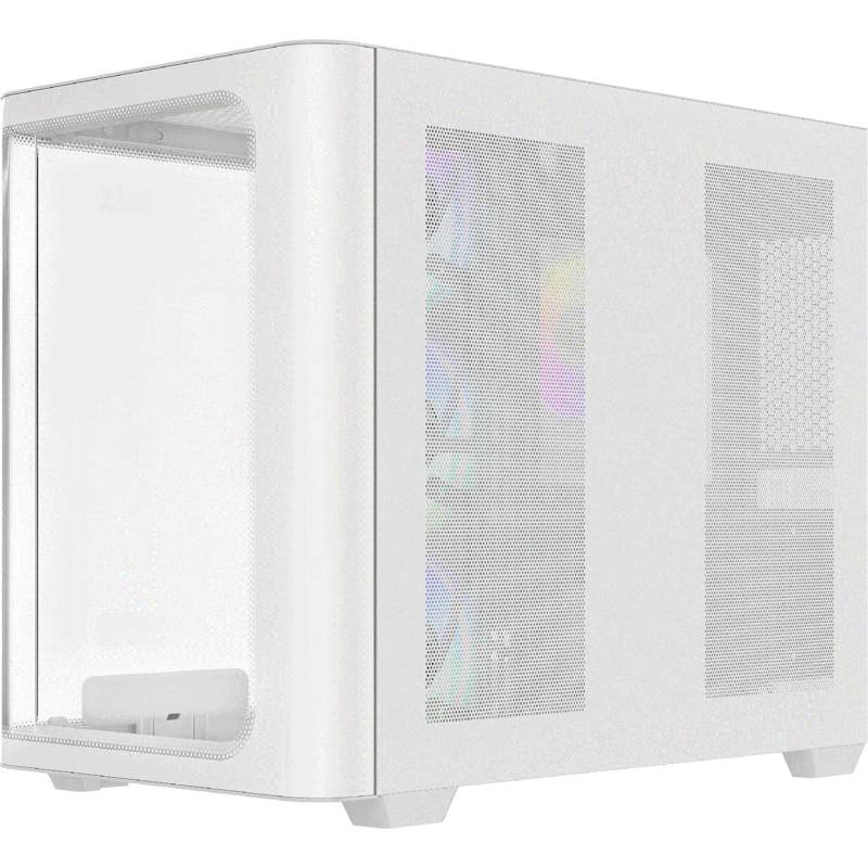 Корпус Ocypus Iota C70 Curve WH ARGB, Midi-Tower, TG, 4x120mm ARGB, 2xUSB-A 3.0 + 1xUSB-C 3.1, ATX, 