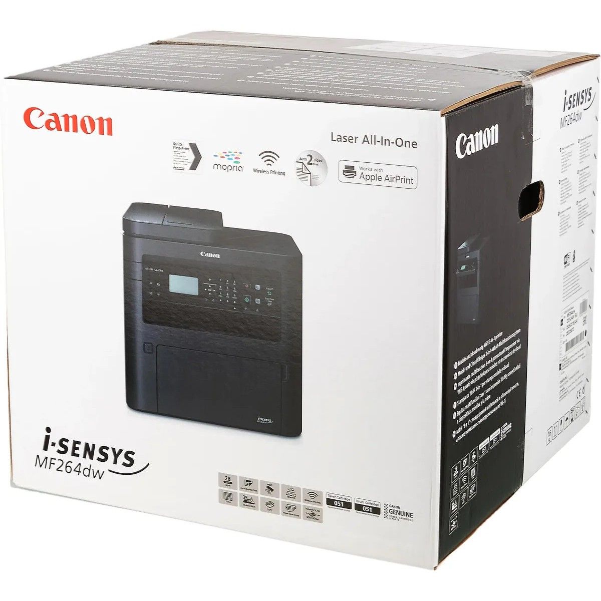 Canon i-Sensys MF264dw А4, МФУ, лазерное, черно-белое , 28стр/мин, 1200dpi, 400МГц, 256Мб, 35АПД, Wi