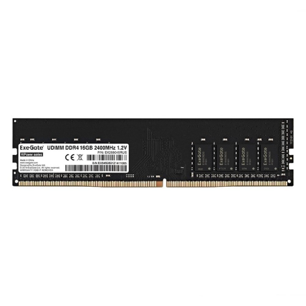 Модуль памяти ExeGate HiPower DIMM DDR4 16GB <PC4-19200> 2400MHz CL17