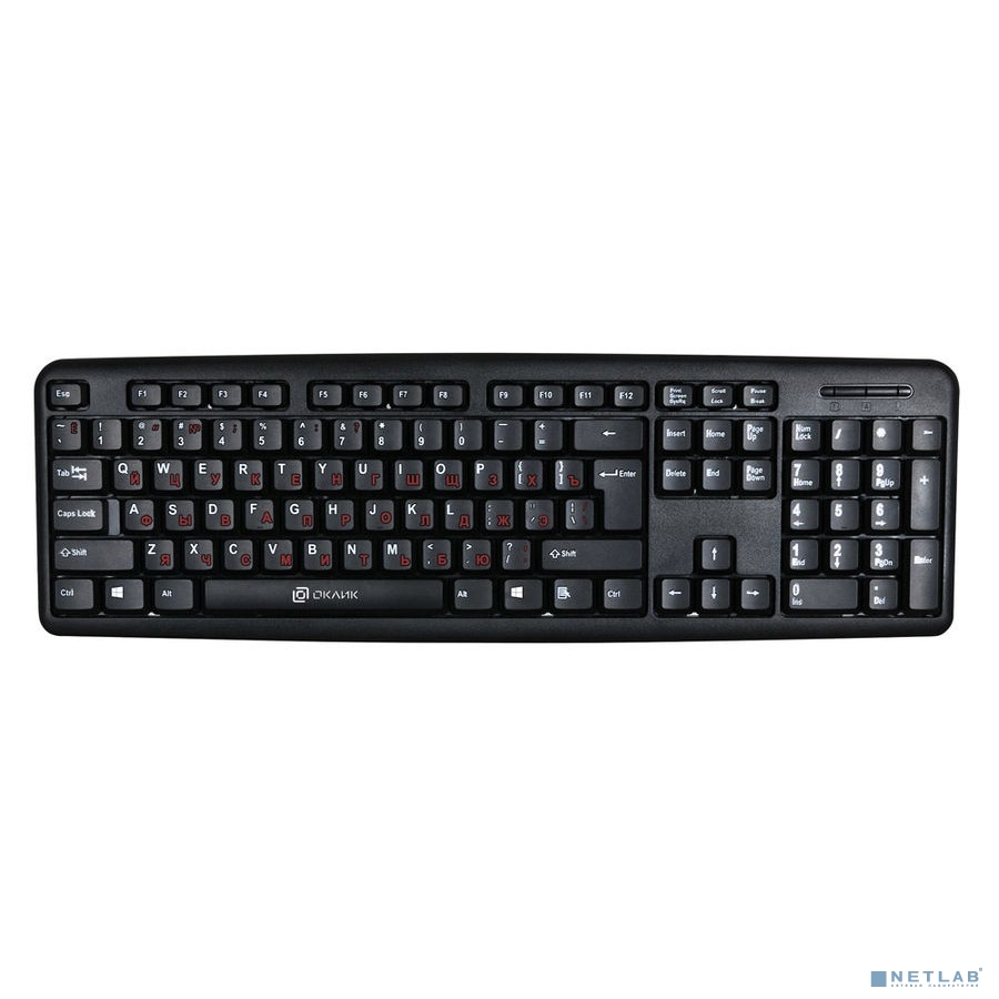 Клавиатура Оклик 90MV2 черный USB (1185967)