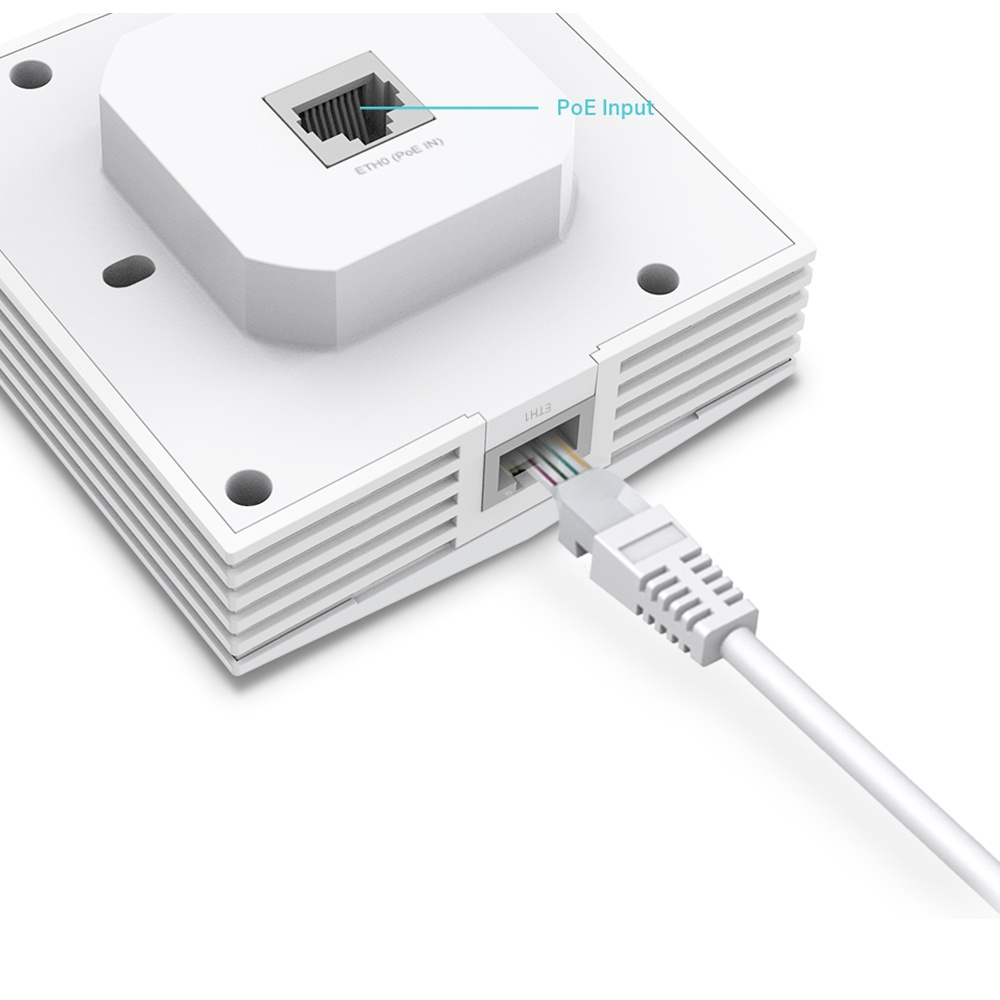 Точка доступа TP-Link EAP650-Wall AX3000 10/100/1000BASE-TX белый