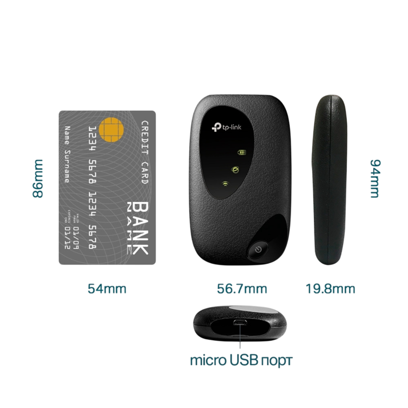 Роутер TP-Link M7000 3G/4G cat.4 черный