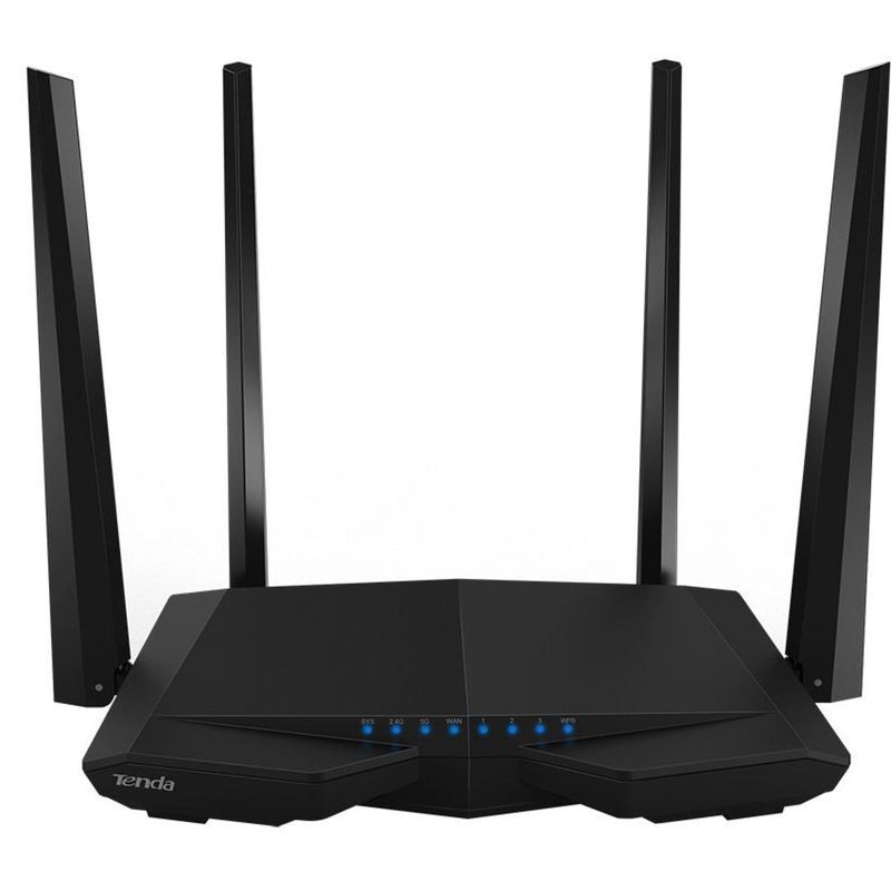 Роутер беспроводной Tenda AC6 AC1200 10/100BASE-TX черный