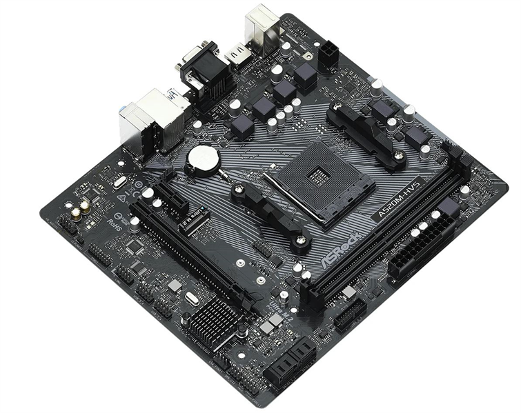 Материнская плата Asrock A520M-HVS Soc-AM4 AMD A520 2xDDR4 mATX AC`97 8ch(7.1) GbLAN RAID+VGA+HDMI