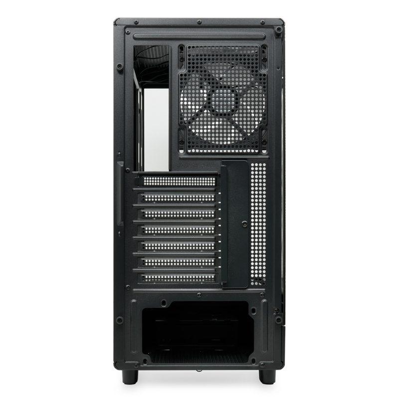 Корпус HSPD F510, Panoramic Mid Tower, Black, TG, 0.5 SPCC, 3x120mm ARGB ATX, mATX, mITX 180/280/160