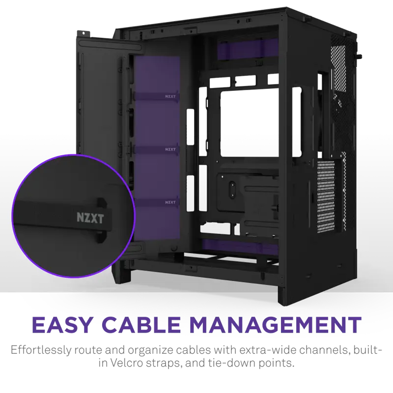 Корпус NZXT H9 Flow RGB (2025), Midi-Tower, TG, 3x140mm RGB + 1x120mm, 2xUSB-A 3.2 + 1xUSB-C 3.2, E-