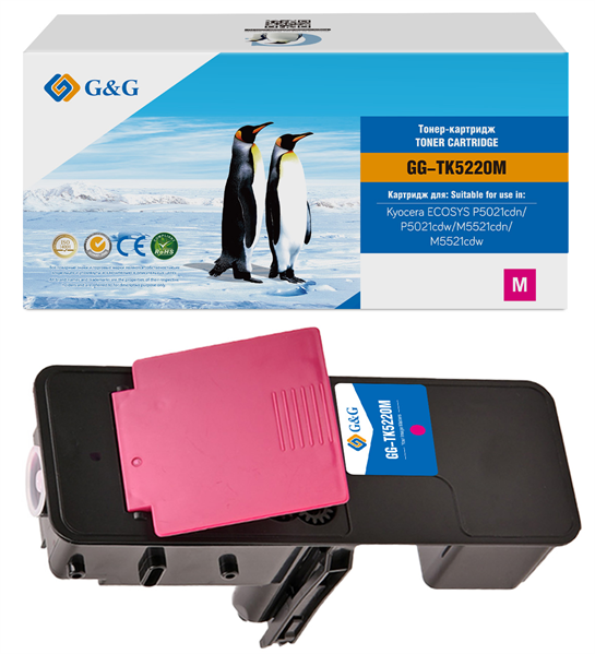 Тонер-картридж G&G toner cartridge для Kyocera P5021cdn/P5021cdw/M5521cdn/M5521cdw пурпурный 1 200 с
