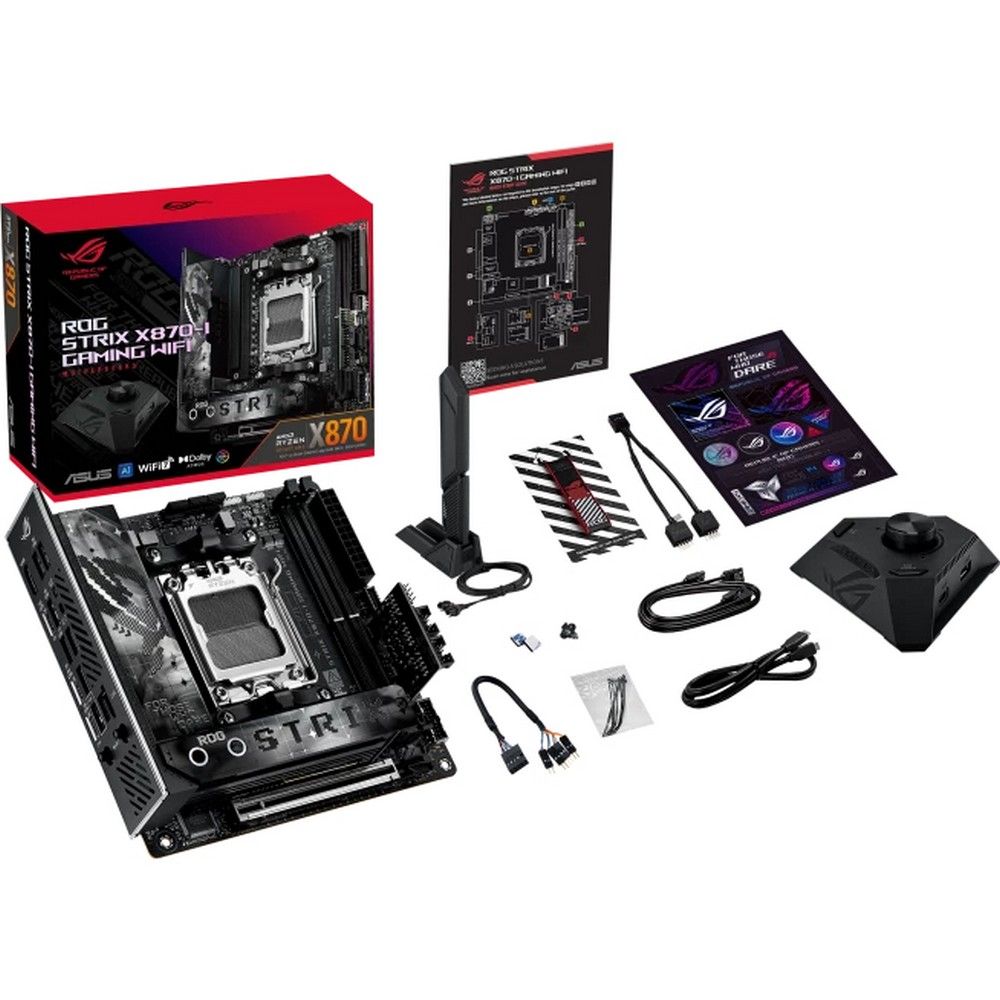 Материнская плата Asus ROG STRIX X870-I GAMING WIFI Socket AM5 AMD X870 2xDDR5 mini-ITX AC`97 8ch(7.
