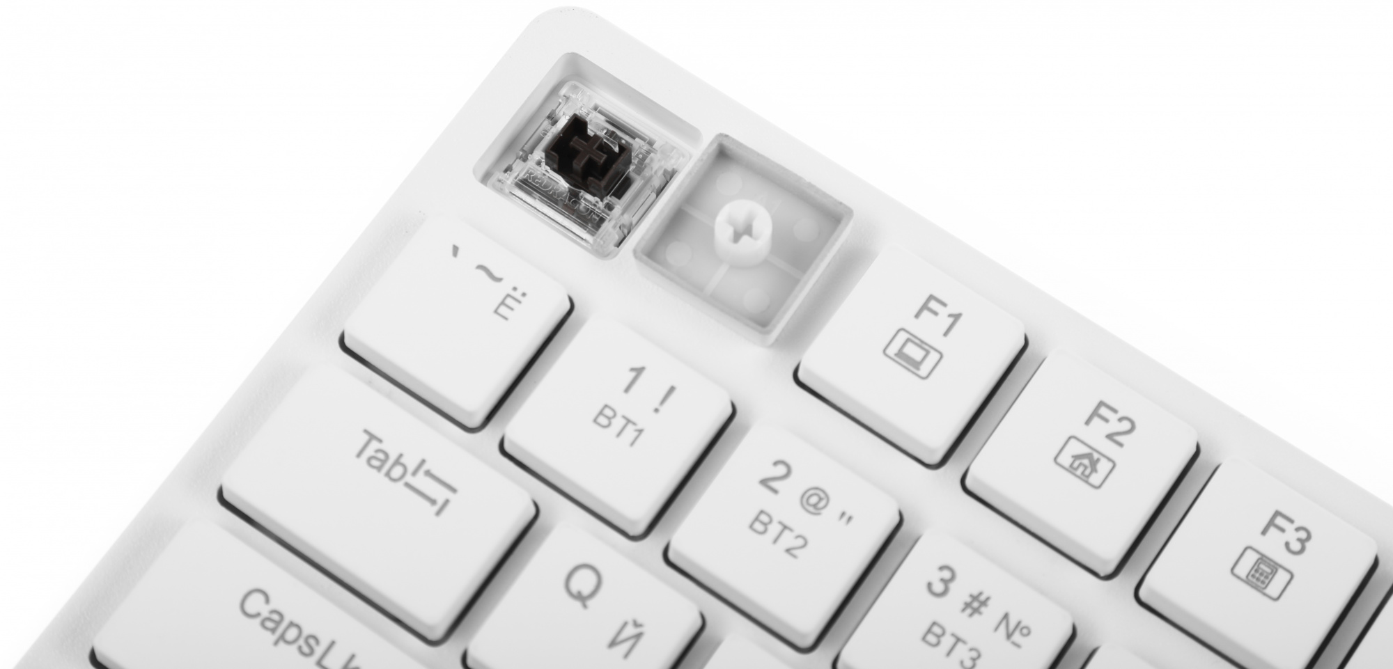 Клавиатура Redragon Anubis механическая белый USB беспроводная BT/Radio slim Multimedia for gamer дл