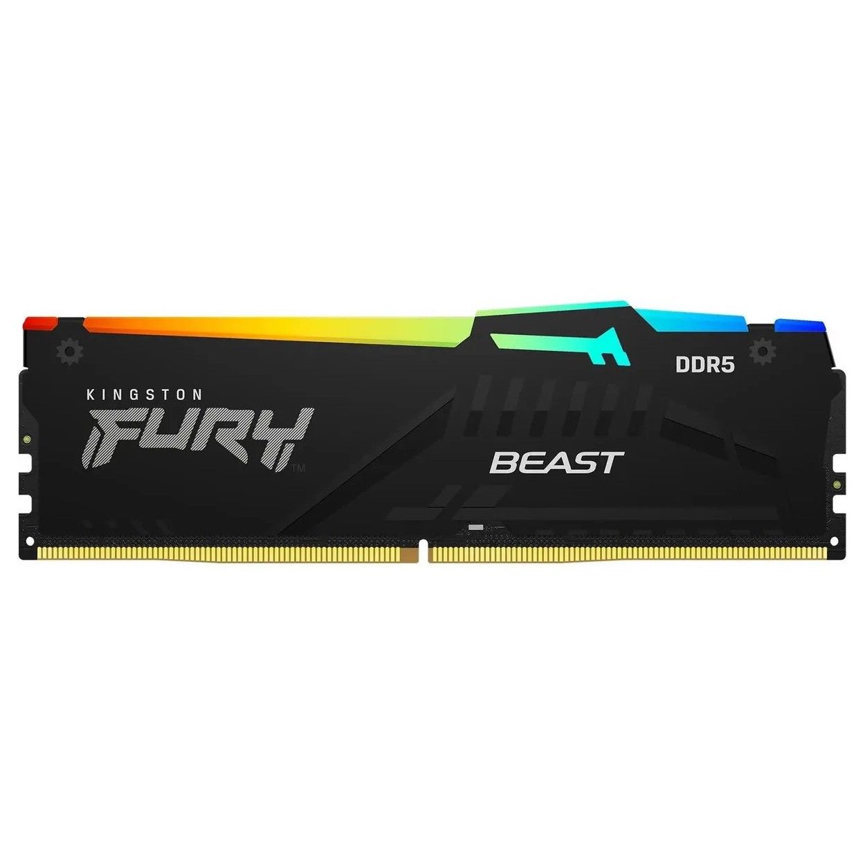 Память DDR5 16GB 6400MHz Kingston KF564C32BBEA-16 Fury Beast RGB RTL Gaming PC5-51200 CL32 DIMM 288-