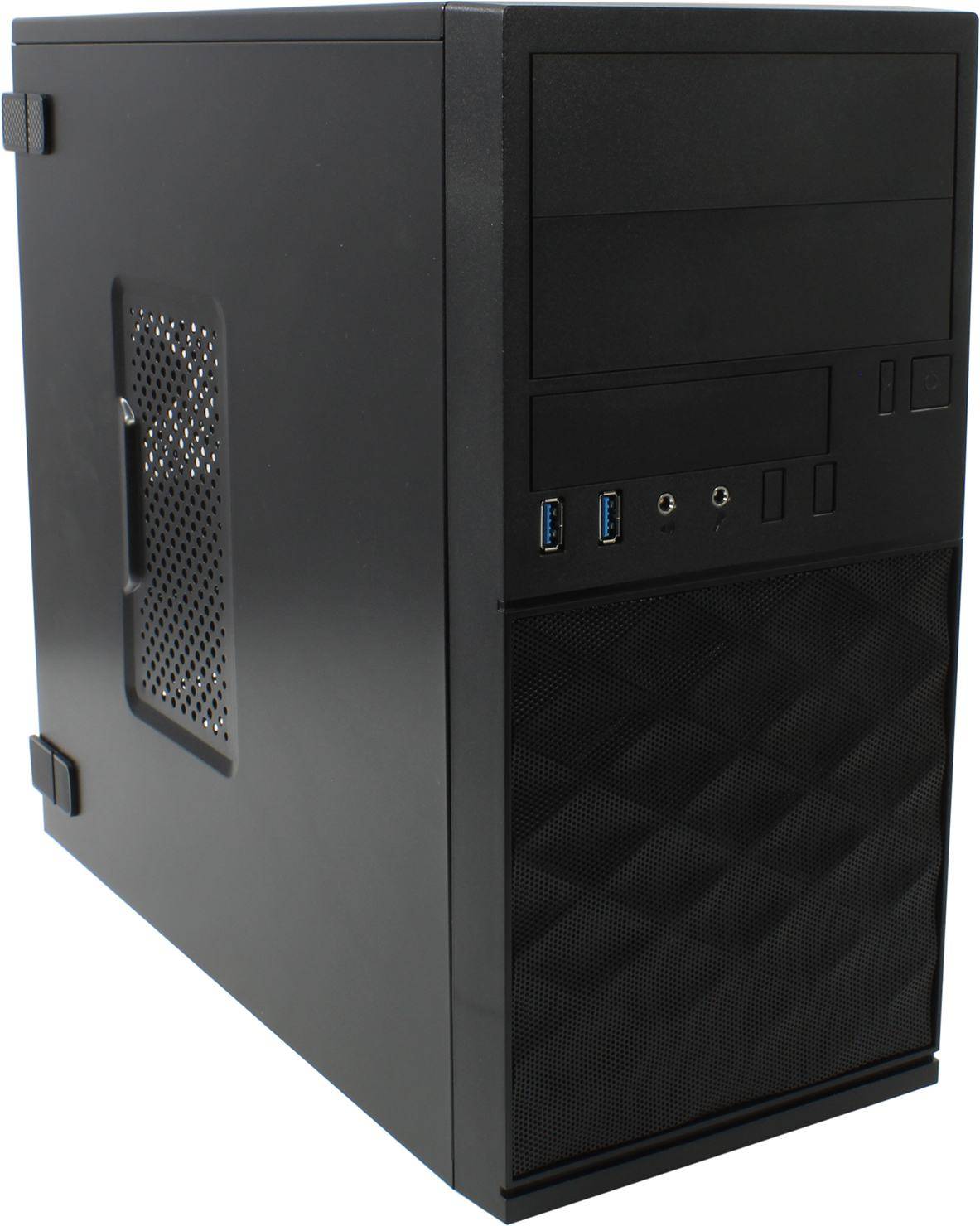 Корпус Mini Tower InWin EFS052 Black U3*2+A(HD) + front fan holder + Screwless mATX (без блока питан