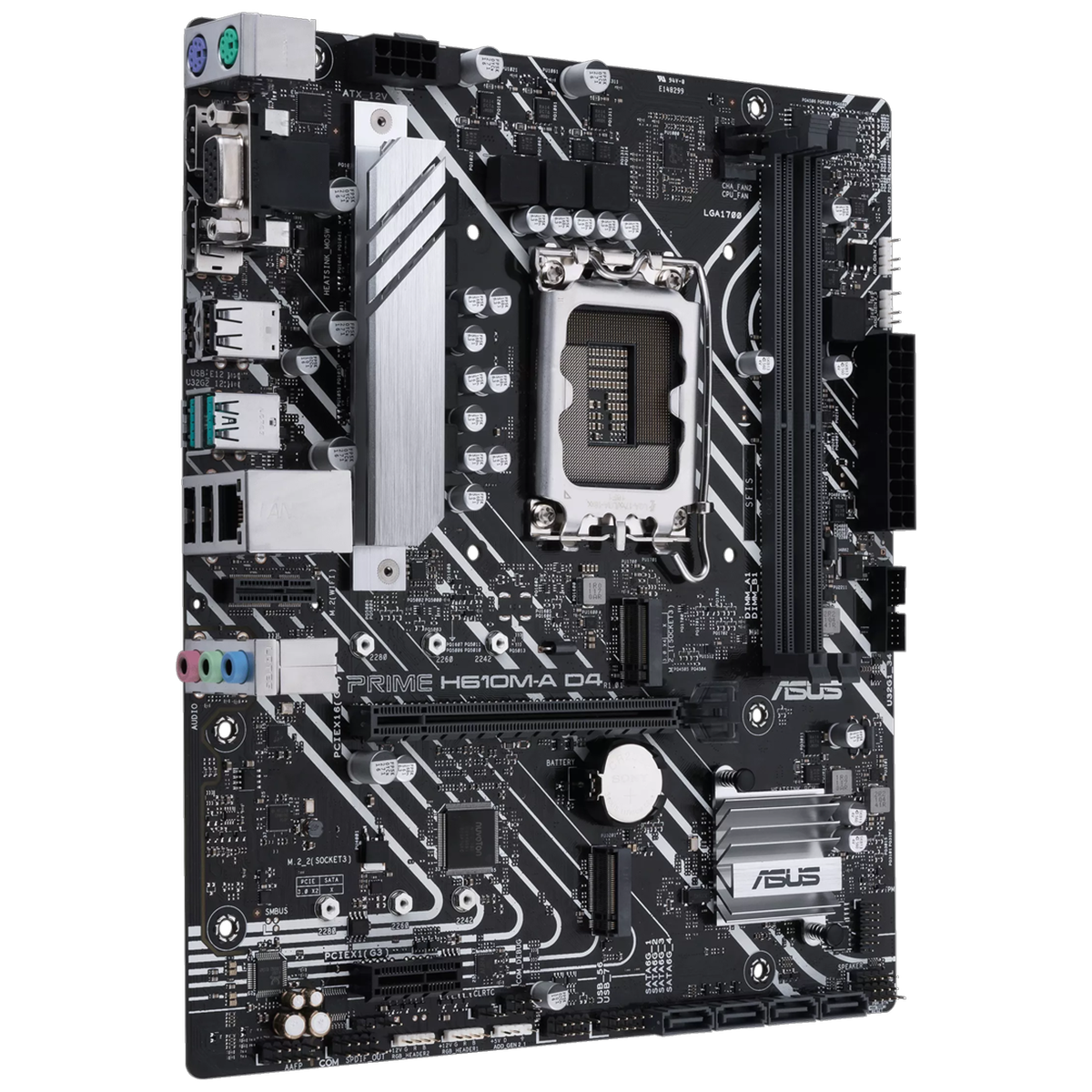 Материнская плата Asus PRIME H610M-A D4-CSM Soc-1700 Intel H610 2xDDR4 mATX AC`97 8ch(7.1) GbLAN+VGA