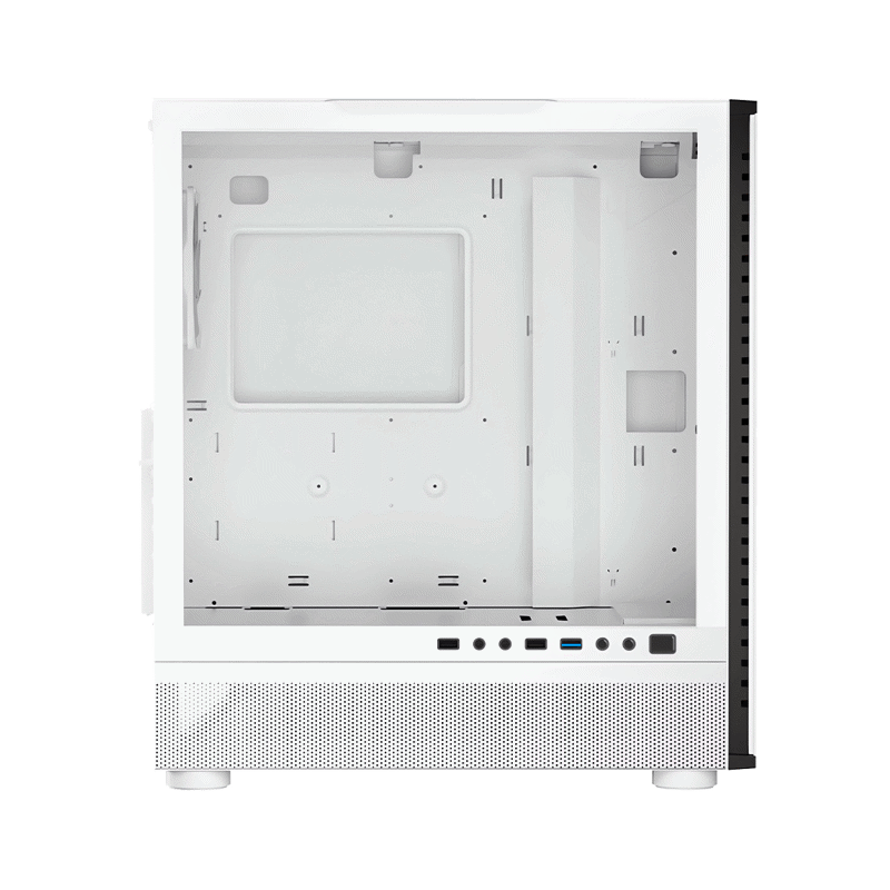 Корпус PCCooler IE200 WH, Tempered Glass Full Tower, White, TG, SPCC, 1x120mm ARGB E-ATX, ATX, mATX,
