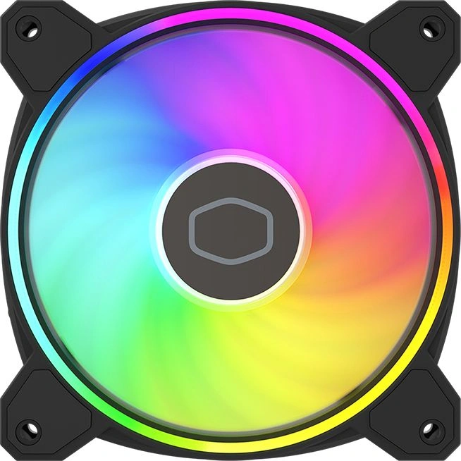 Вентилятор для корпуса Cooler Master MasterFan MF120 Halo2 ARGB 120х120x25 черный 4-pin 27дБ (MFL-B2