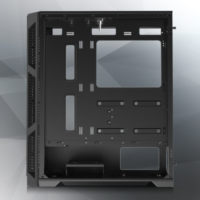 Корпус Raijintek ARCADIA III-ST, Midi-Tower, 1x120mm, 1xUSB-A 3.0 + 2xUSB 2.0, ATX, mATX, mITX Black