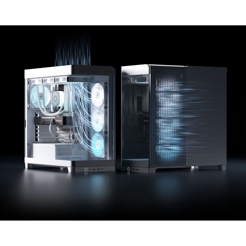 Корпус Corsair Frame 4500X RS-R ARGB, Midi-Tower, TG, 3x120mm ARGB reverse fans, 2xUSB-A 3.2, 1xUSB 