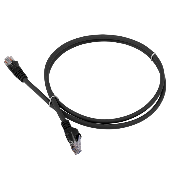 Патч-корд Lanmaster LAN-PC45/U5E-5.0-BK UTP RJ-45 вил.-вилка RJ-45 кат.5E 5м черный LSZH (уп.:1шт)