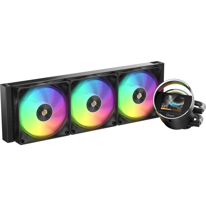 Система жидкостного охлаждения Ocypus Sigma L36 BK ARGB (300W, 360mm, LED, Black, ARGB/ Fans: 3x120m