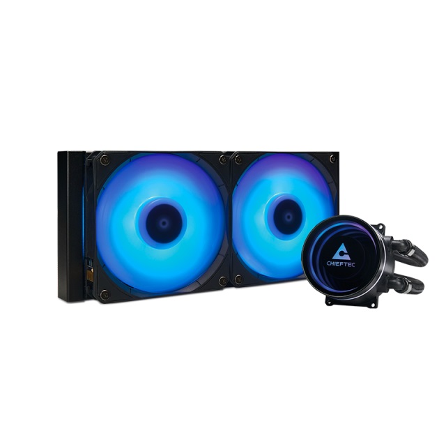 Комплект водяного охлаждения Chieftec ICEBERG 240 CLC-240-RGB LGA1700/1200/115X/AM5/AM4 (8шт./кор, TDP 250W, ARGB PUMP, PWM, DUAL ARGB FAN 120mm) RET