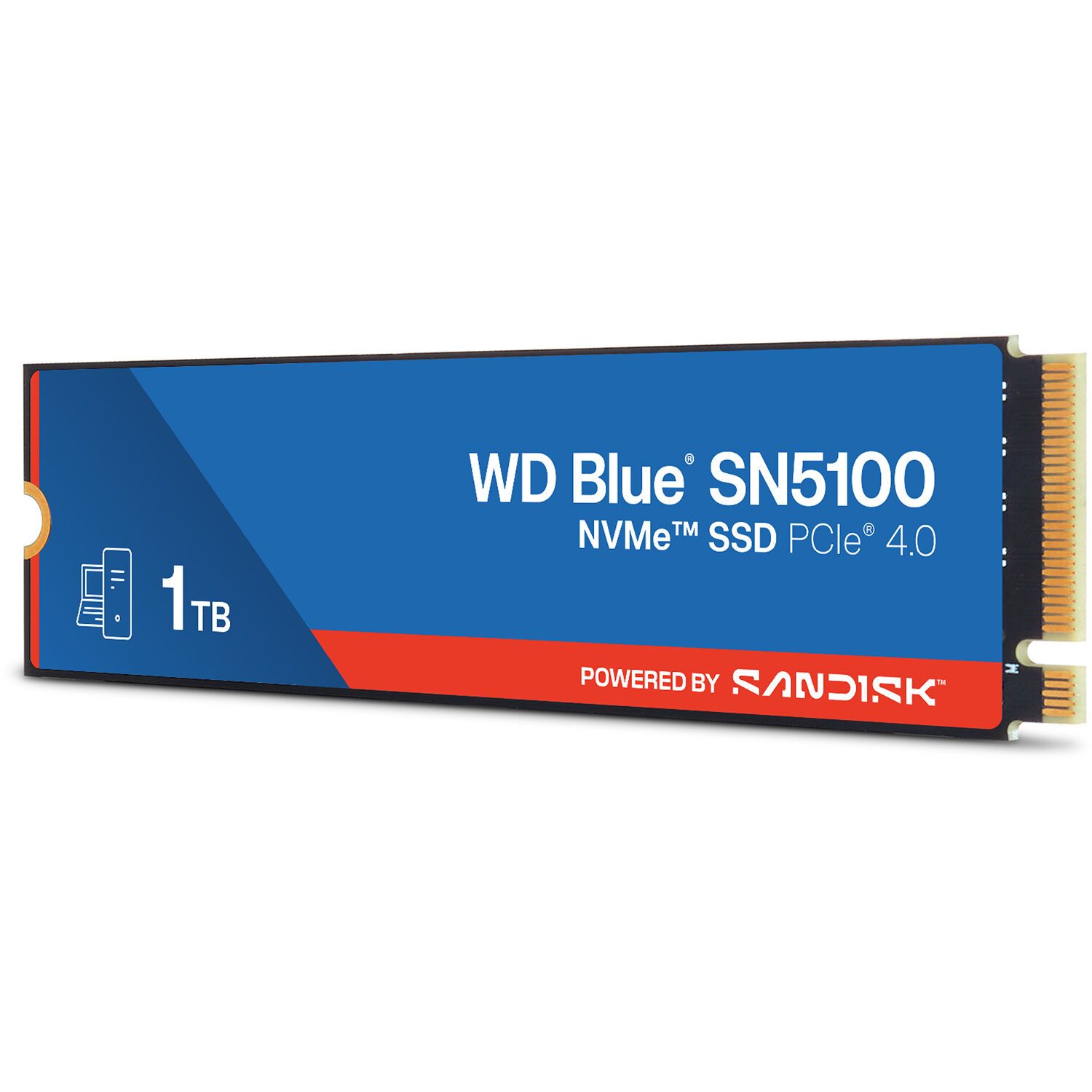 Твердотельный накопитель Western Digital Blue SN5100 SSD M2.2280 PCIe 4.0 1Tb, 7100MBs/6700MBs, TBW 